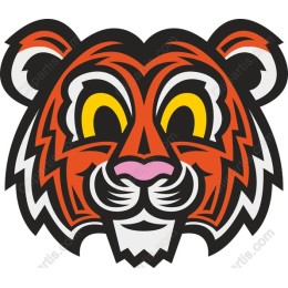 Vibrant Tiger Head