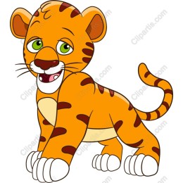 Playful Cartoon Tiger