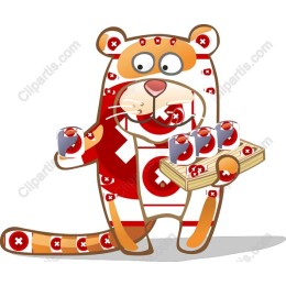 Charming Tiger Cartoon