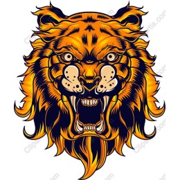 Fierce Tiger Head