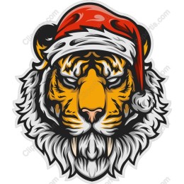 Holiday Tiger Santa