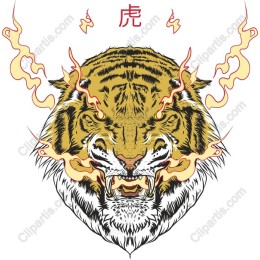 Fierce Tiger Head