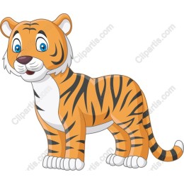 Adorable Cartoon Tiger