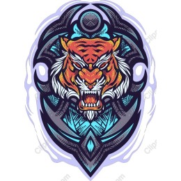 Vibrant Tiger Head