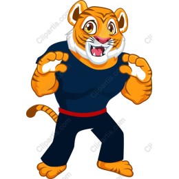 Vibrant Tiger Martial Artist