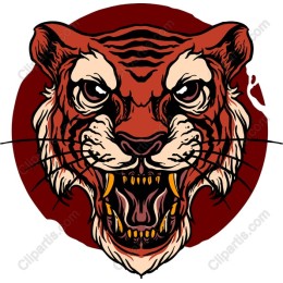 Fierce Tiger Head