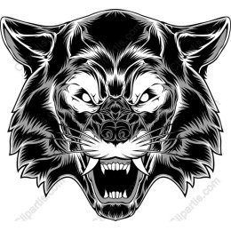 Fierce Wolf Head