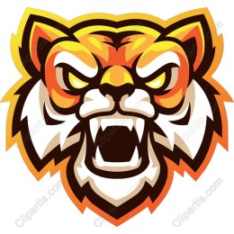 Fierce Roaring Tiger Head