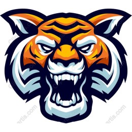 Fierce Roaring Tiger Head