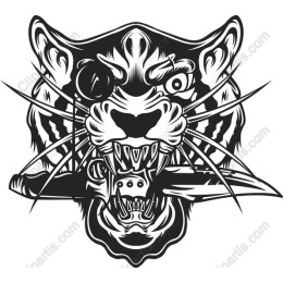 Fierce Panther Head
