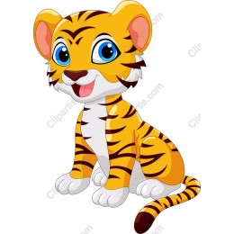 Cute Cartoon Tiger Cub