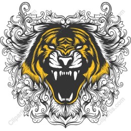 Majestic Roaring Tiger
