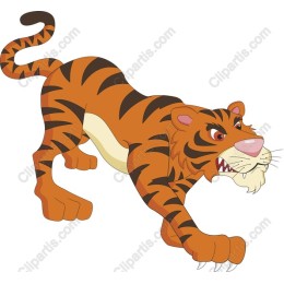 Fierce Cartoon Tiger