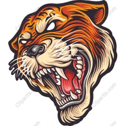 Fierce Tiger Head