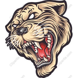 Fierce Roaring Big Cat