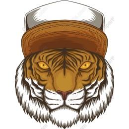 Stylish Tiger with Cap