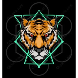 Fierce Tiger Head