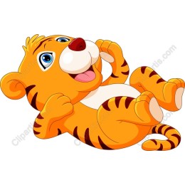 Playful Tiger Cartoon