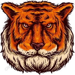 Fierce Tiger Head