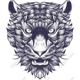 Majestic Lion Face
