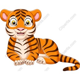 Playful Cartoon Tiger