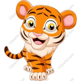Playful Cartoon Tiger