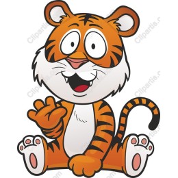 Adorable Cartoon Tiger