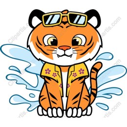 Playful Summer Tiger