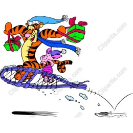 Joyful Winter Adventure: Tigger and Piglet
