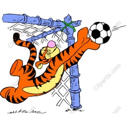 Playful Soccer Tiger