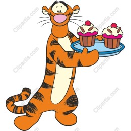 Cheerful Cupcake Character