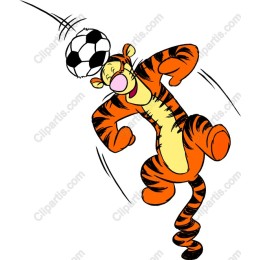 Vibrant Tiger Soccer Juggler