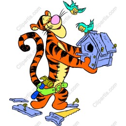Cheerful Tiger Handyman