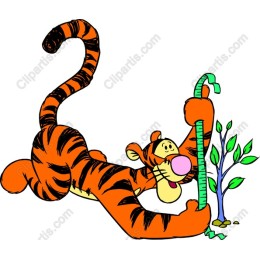 Whimsical Tiger Measuring Tree