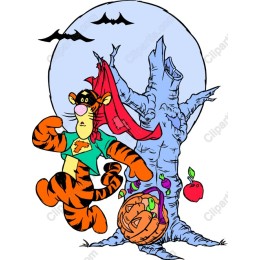 Whimsical Superhero Tiger