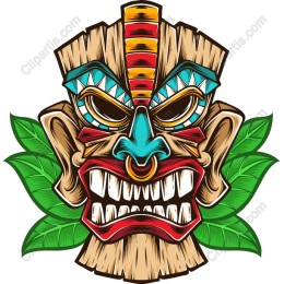 Vibrant Tiki Mask