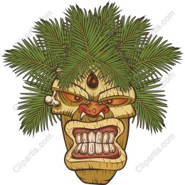 Mystical Tribal Tiki Mask
