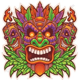Tiki Mask - Bold Tropical