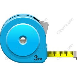 Vibrant Blue Measuring Tape