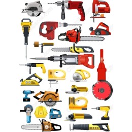 Ultimate Toolset: Power Tools Clipart Bundle