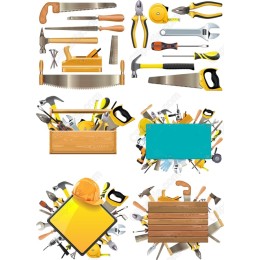 Tools and Workshop Clipart Set