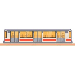 Modern Subway Train