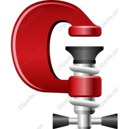 Red C-Clamp