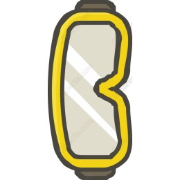 Stylish Yellow Mirror