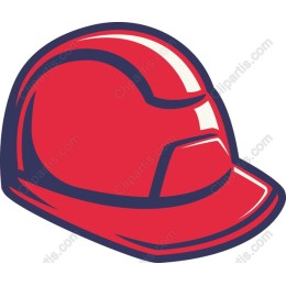Vibrant Red Hard Hat