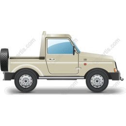 Beige Pickup Truck