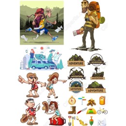 Adventure Clipart Set - Exciting