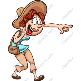 Cheerful Woman in Sun Hat