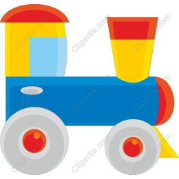 Bright and Playful Steam Train