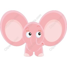 Cute Pink Elephant